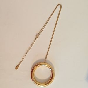 Jennifer Lopez Gold-Tone Ring Necklace